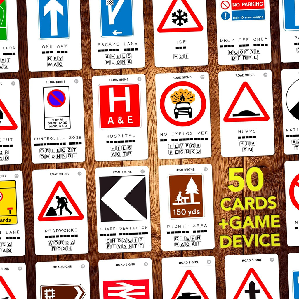 cards of road sign games