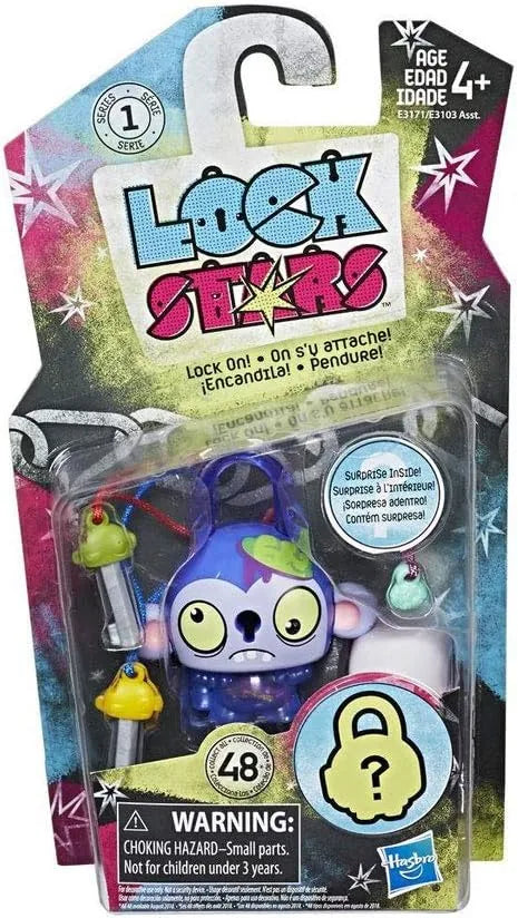 Hasbro Lock Stars Single Padlock Series 1, Blue/Purple PACK