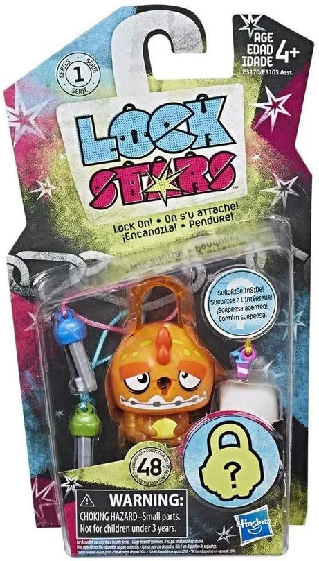 Hasbro Orange Lock Stars Single Series 1 Padlock