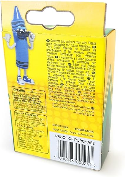 crayola barcode and instruction to use
