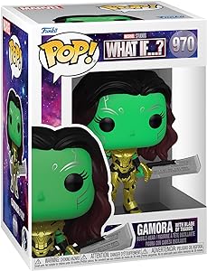 Packing box of 970 funko pop up gamora with blade