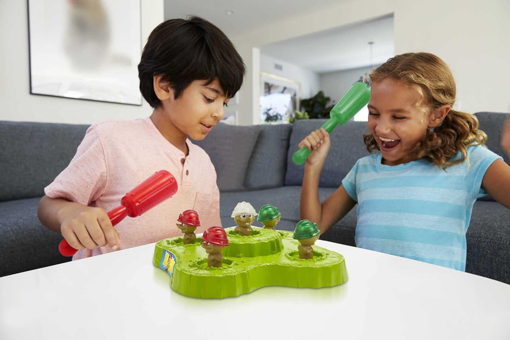 The game is designed with vibrant, eye-catching colors and large, easy-to-grip mallets for kids to use in their quest to "whac" the moles back into their holes.