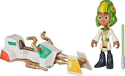 STAR WARS YOUNG JEDI FIGURE AND VEHICLE SET - Kai Brightstar Figure & Speeder Bike