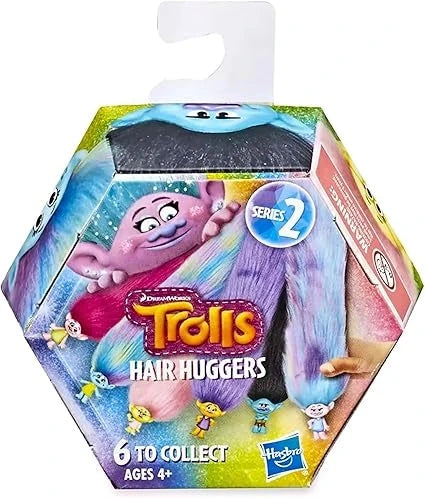 DREAMWORKS TROLLS Hair Huggers Series 2 Miniature Snap-On Toy Figure Blind Box