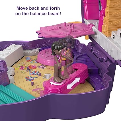 How dance floor move back and forth of polly pocket sparkle set