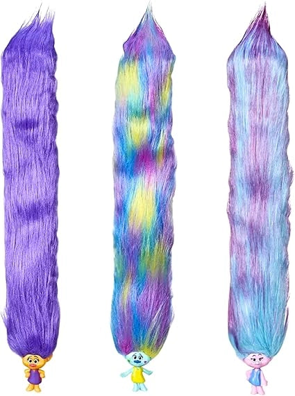 TROLLS Hair Huggers Figures with long hairs
