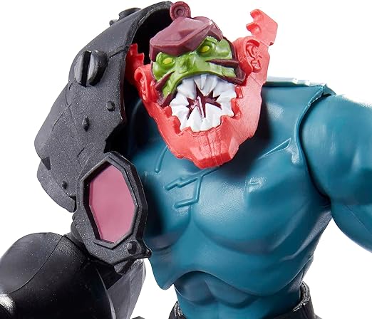 Close view of trap jaw action figure