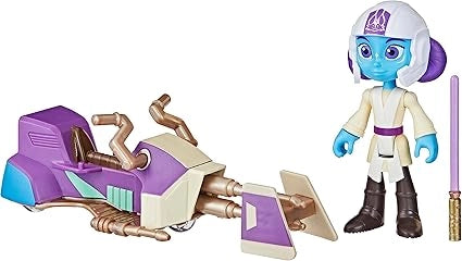 STAR WARS YOUNG JEDI FIGURE AND VEHICLE SET - Lys Solay Figure & Speeder Bike