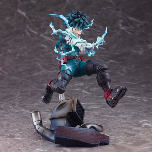 Poseable figure with intricate textures and vibrant colors, embodying the essence of My Hero Academia