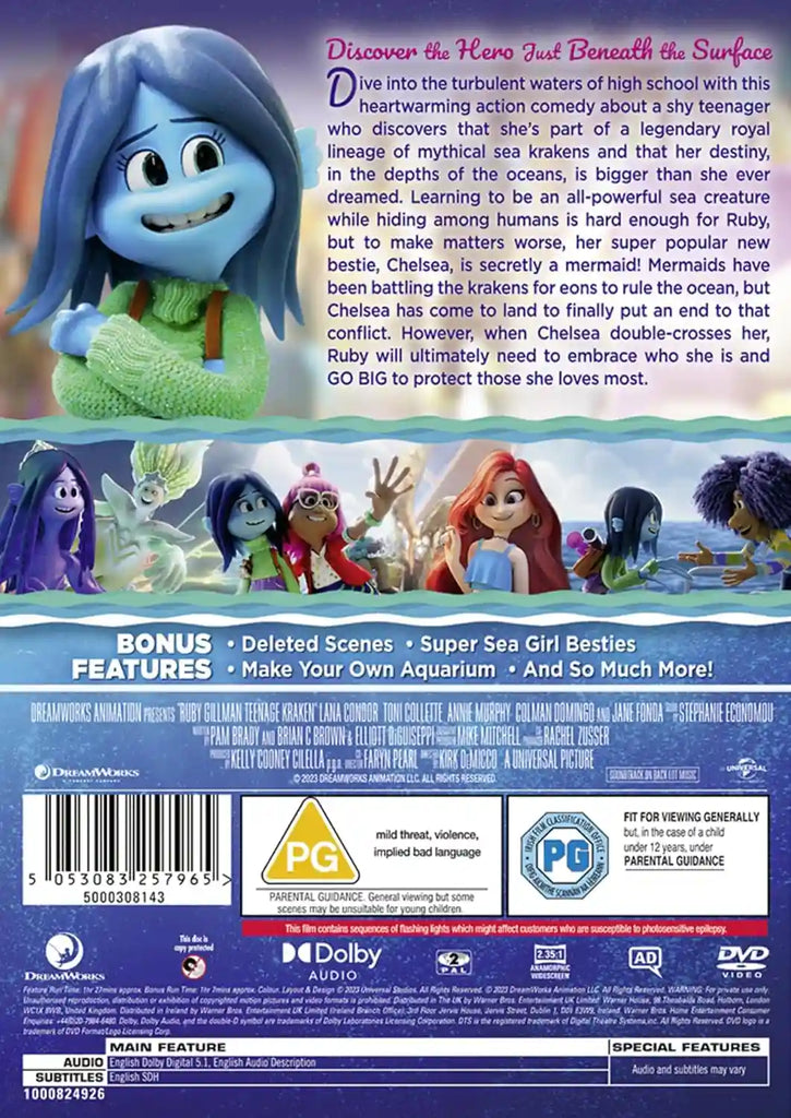 Back Side of Ruby Gillman: Teenage Kraken [DVD] 