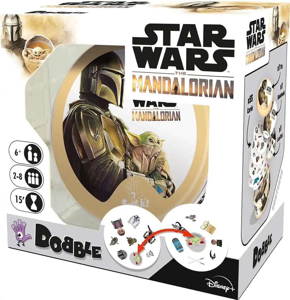 Right Look of Fast Dobble Star Wars Mandalorian Card Game