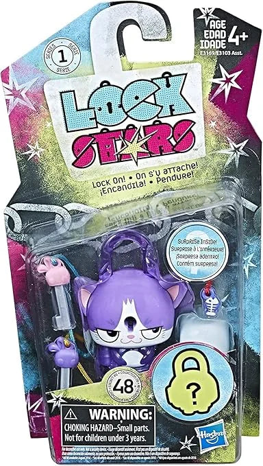 Hasbro Purple/White Lock Stars Series 1 Single Padlock Pack