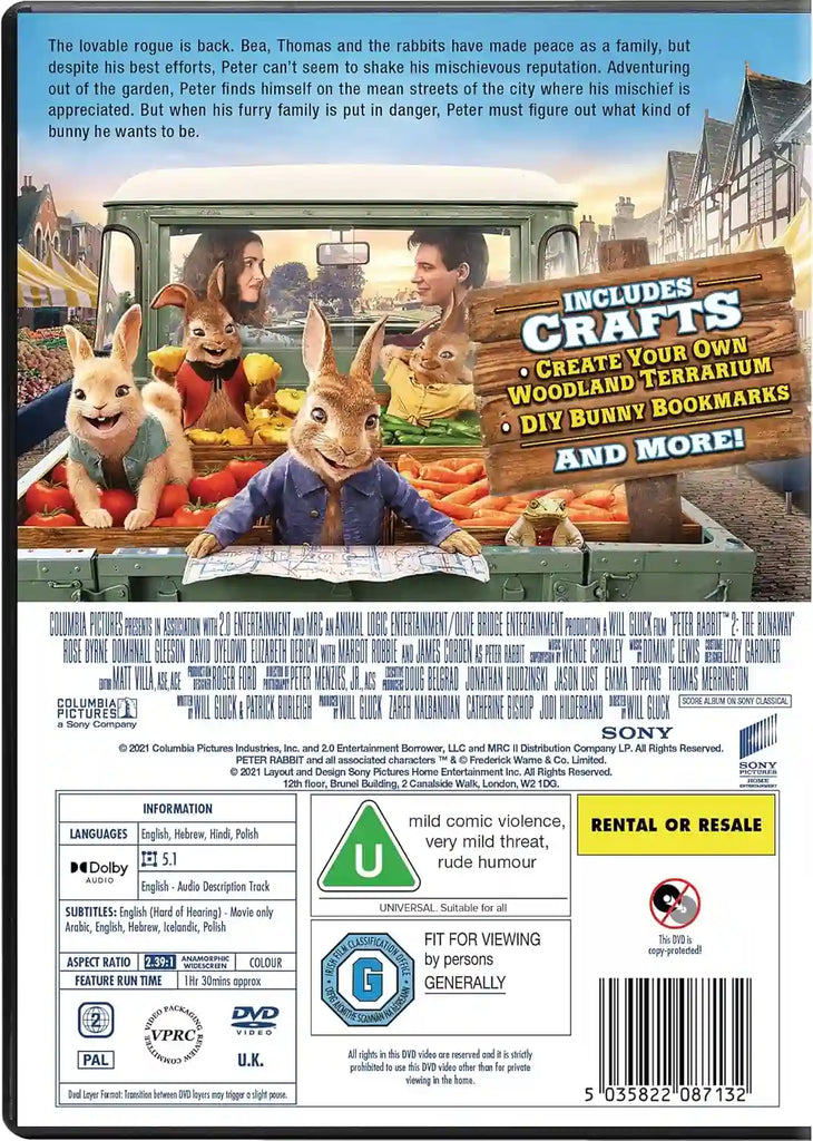 Back Side of Peter Rabbit 2 [DVD] [2021]