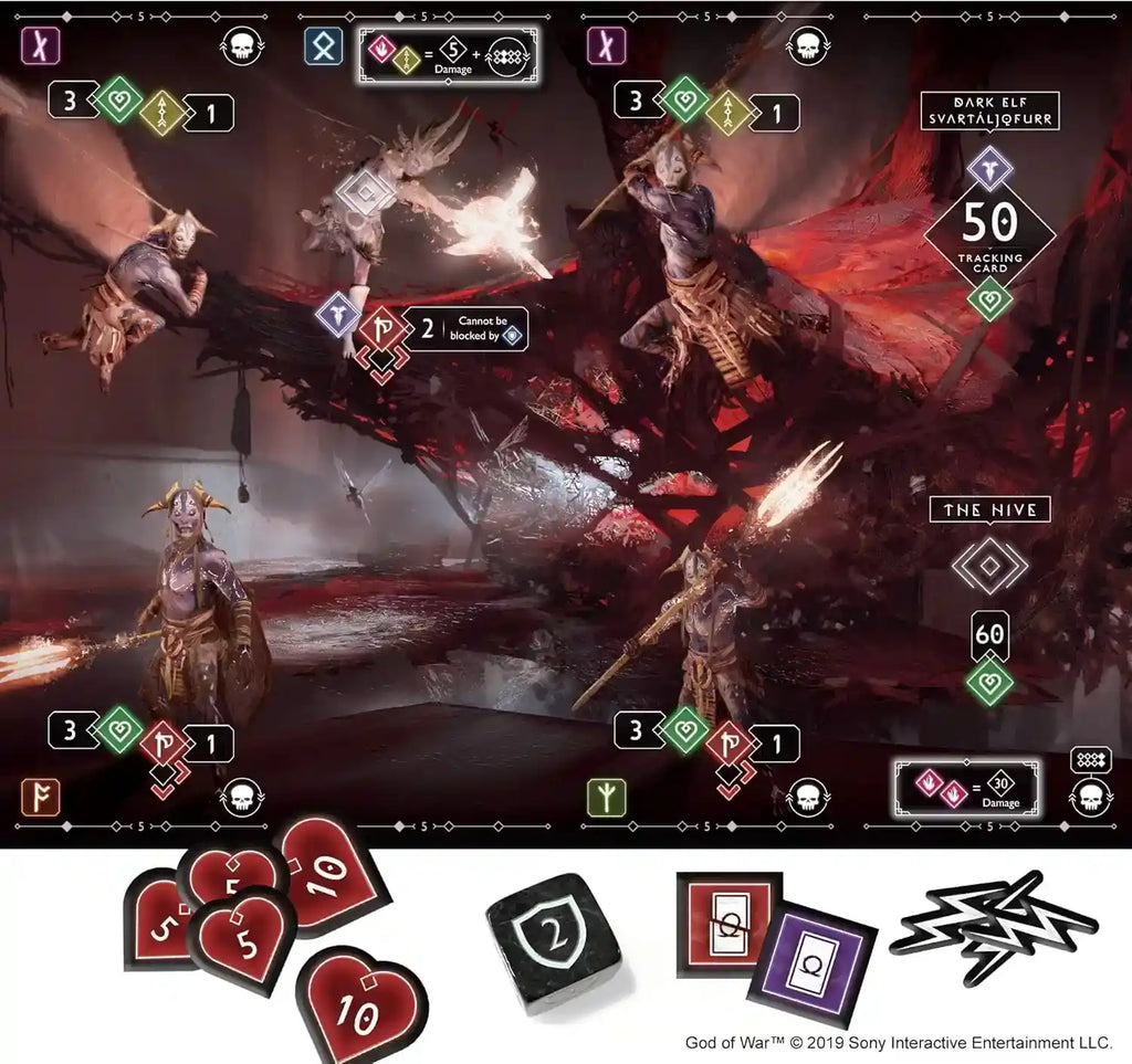 God Of War playing board