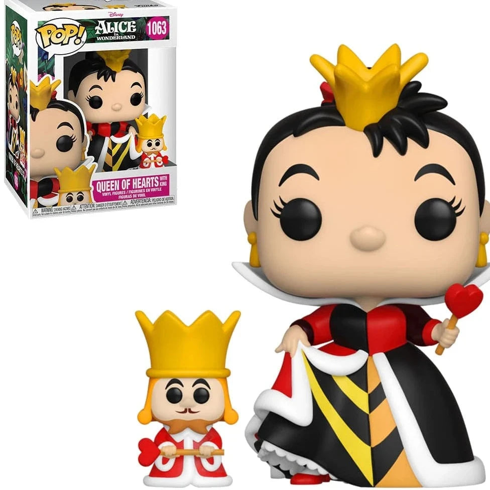 Funko POP! Disney Alice 70th – Queen Of Hearts With King Figure 1063