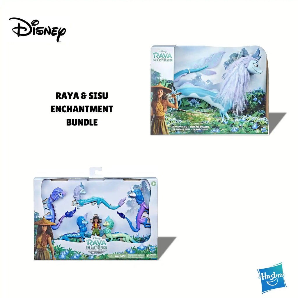 Bundle of Disney Princess Disney's Raya and the Last Dragon Sisu Figure & Hasbro Disney's Raya and The Last Dragon Sisu Family Pack