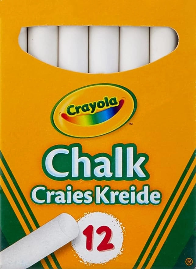 CRAYOLA Anti-Dust White Chalk