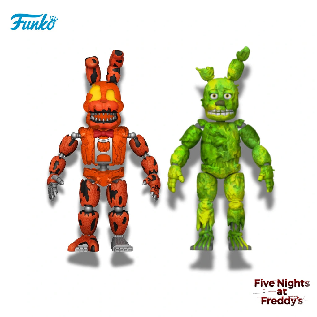 Funko Action Figure: Jack-O-Bonnie &Tie-Dye Springtrap Action Figure - FNAF Bundle