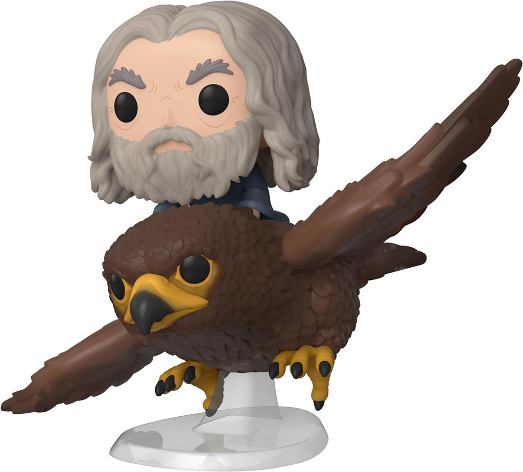Funko POP! Rides: Lord of the Rings - Gandalf the Grey riding giant eagle Gwaihir. Vinyl collectible figure. Officially licensed LOTR merchandise 72
