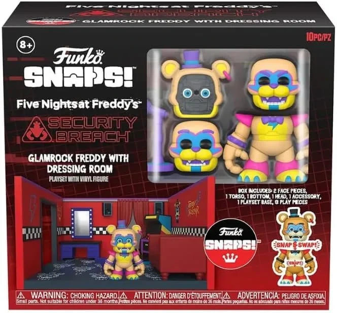 Funko Snaps! (FNAF) Glamrock Freddy with Dressing Room box