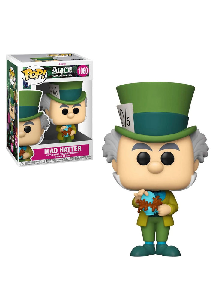 The box packing of stylized figure depicts the Mad Hatter 1060