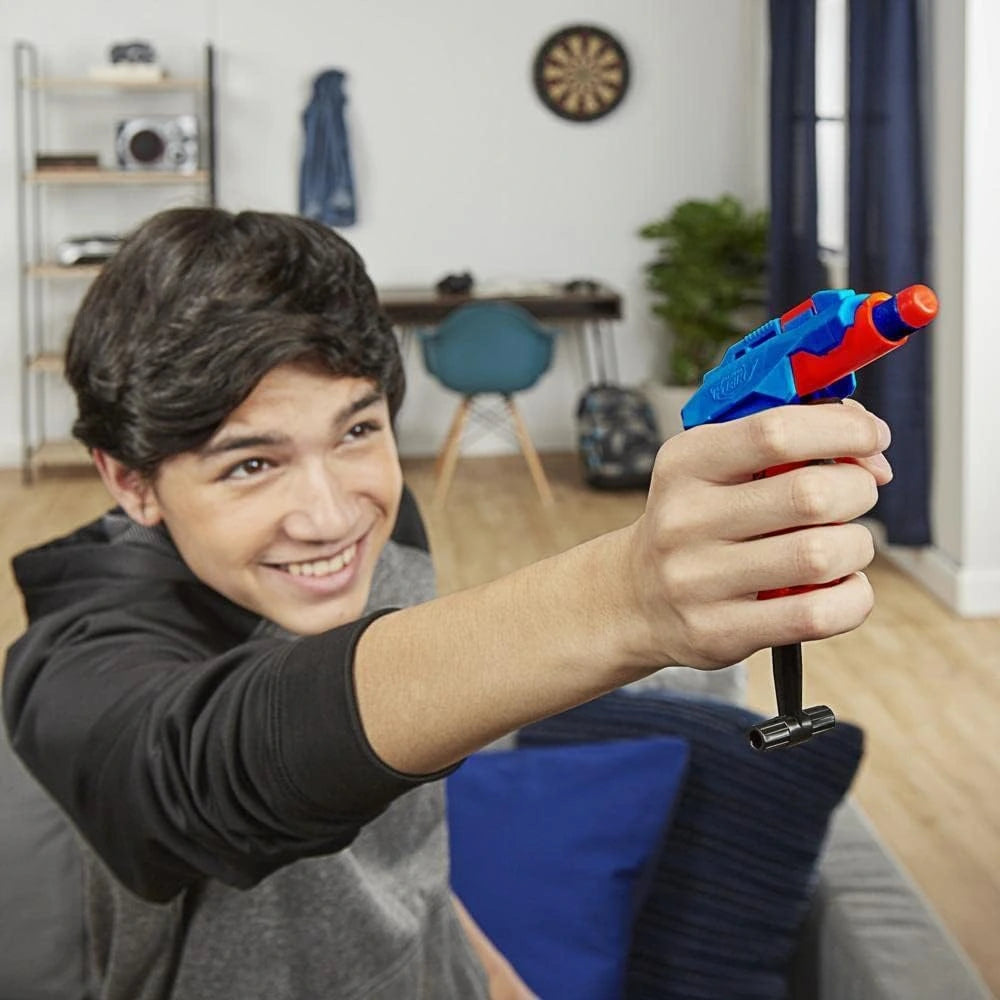 Boy using NERF Alpha Strike Gun