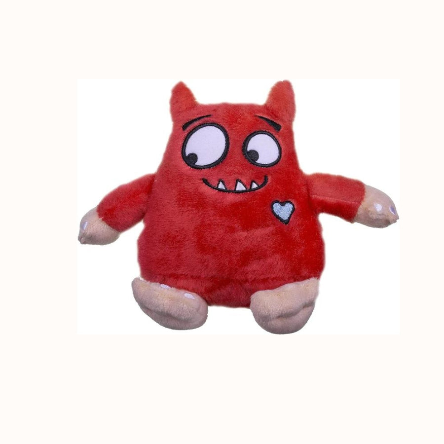  Love Monster 2208S plush toy. Small, soft, and cuddly pink monster with embroidered details. Perfect for all ages as a playtime companion or bedtime cuddle buddy.