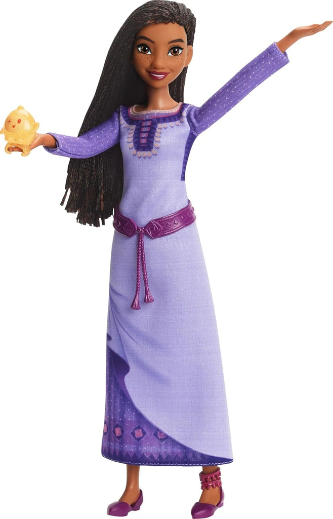 Disney's Wish Singing Asha of Rosas Doll holding Star Figure