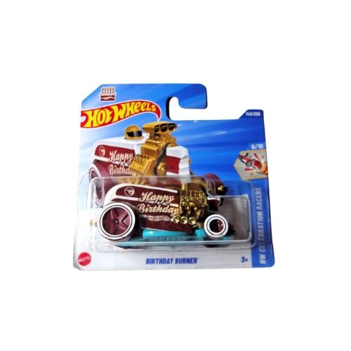 Hot Wheels Basic Car, 1:64 Scale Hot Wheels Car - Birthday Burner