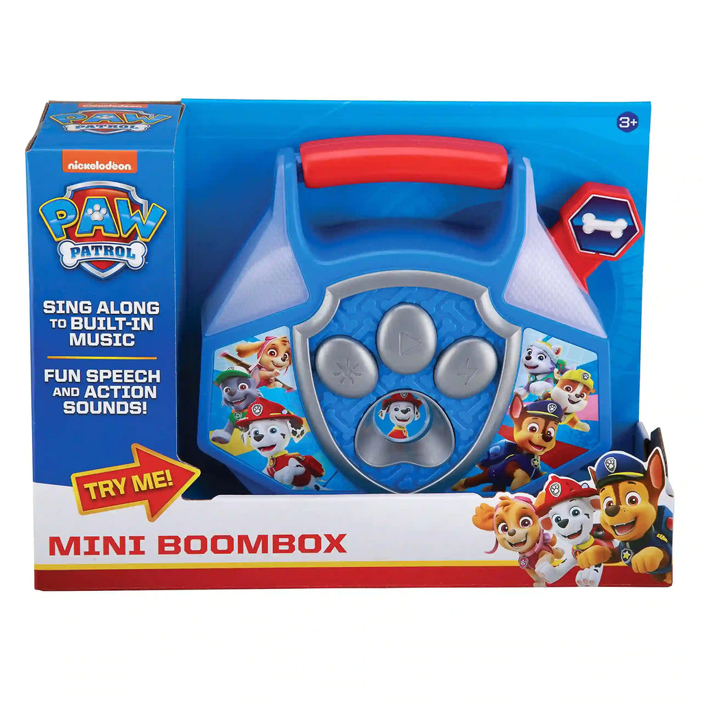 build in music toy for toddlers of paw patrol- mini boombox