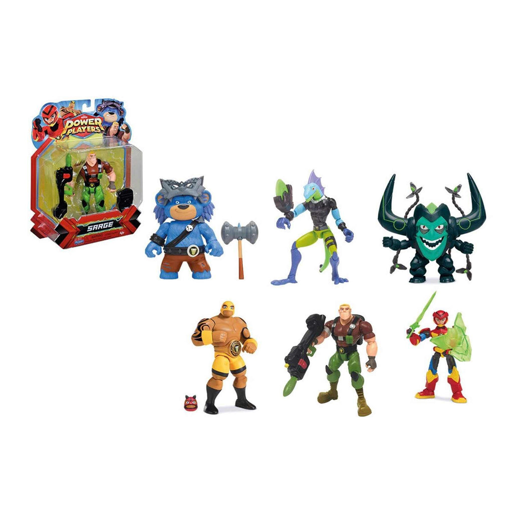  Bag of Giochi Preziosi Power Players action figures. These 6-inch figures come in a blind assortment, so you won't know which character you'll get until you open the bag. Collect all the heroes and villains from the Power Players series!