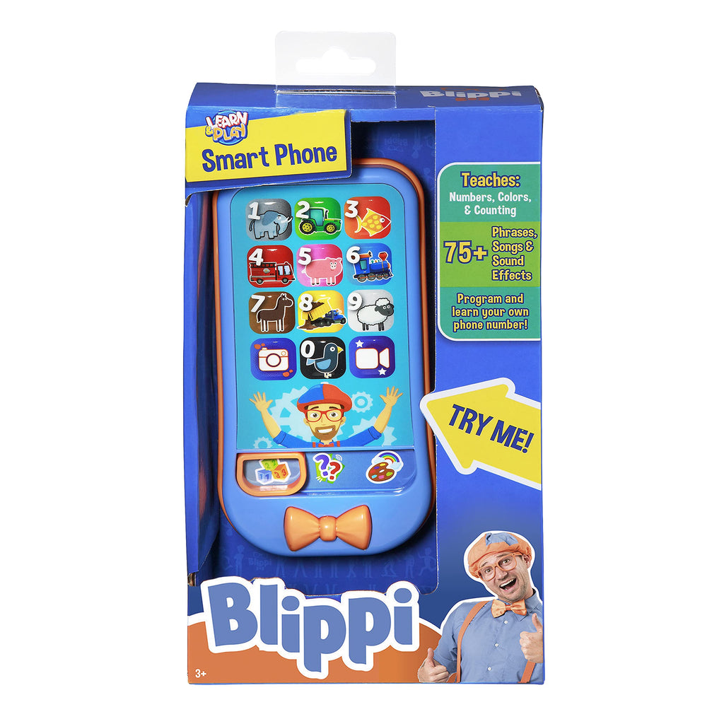 Box packing of blippi smartphone toy